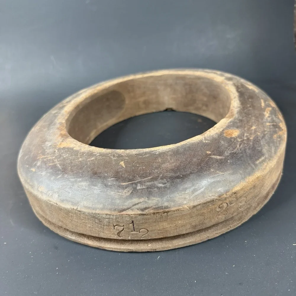 Vtg Hatters Supply‎ House Industrial Wooden Millinery Hat Mold Block Form #17